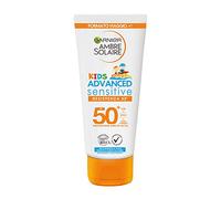 Garnier Ambre Solaire Latte Protettivo IP 50+ Advanced Sensitive Kids, Protezione Molto Alta, Resistenza X3, Formato Viaggio, 50 ml