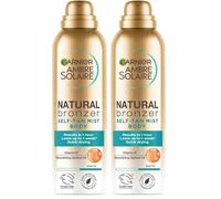 Garnier Ambre Solaire Natural Bronzer Quick Drying Dark Self Tan Body Mist 150ml (Confezione da 2)