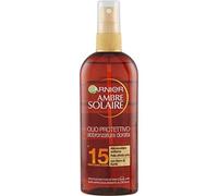 Garnier Ambre Solaire Olio Protettivo Spray, IP 15, Per un’abbronzatura dorata e uniforme, 150 ml