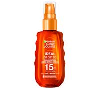 Garnier Ambre Solaire Olio Protettivo Spray, IP 15, Per un’abbronzatura dorata e uniforme, 150 ml