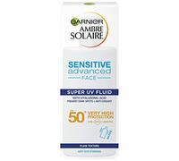 GARNIER Ambre Solaire, Parasole Liquido, Sensitive Advanced Super UV Fluid (Shaka), 40 ml