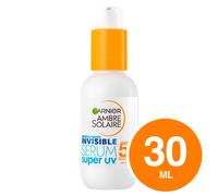 Garnier Ambre Solaire Siero Solare Viso SPF 50+ Invisible Serum Super UV 30ml
