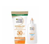 Garnier Ambre Solaire Sun Cream Travel Size Starter Kit for Face and Body