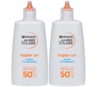 Garnier Ambre Solaire Super UV Acido Ialuronico Fluido SPF50+ 2x40 ml