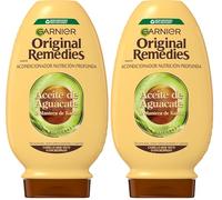 Garnier Balsamo Original Remedies all'olio di avocado e burro di karité per capelli ribelli e crespi 250 ml (Confezione da 2)