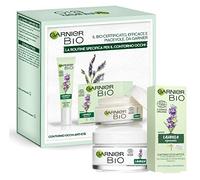 Garnier Bio Cofanetto Regalo Donna Natale in Edizione Limitata, Coffret Garnier Bio Anti-Età alla Lavanda, Specifico per Occhi con Crema Antirughe e Crema Contorno Occhi Anti-Età