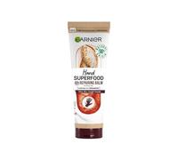 Garnier Body Superfood - Balsamo Mani Riparatore 48H al Burro di Cacao e Ceramica, Formula Vegan al 98% di Ingredienti di Origine Naturale, per Mani Extra Secche, 75 ml