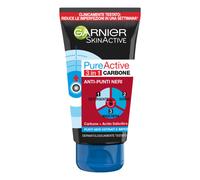 Garnier Pure Active - Charcoal Carbone Vegetale Gel Viso 3 in 1, 150ml