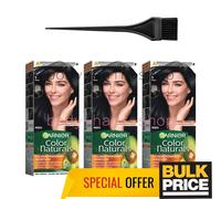 Garnier Color Naturals 1 Nero Colore Capelli Salone Qualità Grigio Copertura ...