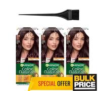Garnier Color Naturals 4.12 Iced Brown Hair Color Cream Intense Pigment confe...