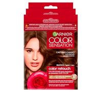 Garnier Color Sensation Color Retouch Tinta per Capelli Colorazione Permanente Ideale per Ricrescita Copre i Capelli Bianchi Applicazione Semplice Colore Castano Chiaro - Confezione da 3 Tinte
