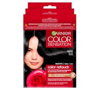 Garnier Color Sensation Color Retouch Tinta per Capelli Colorazione Permanente Ideale per Ricrescita Copre il 100% dei Capelli Bianchi Applicazione Semplice Colore Nero - Confezione da 3 Tinte