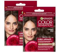 Garnier Color Sensation Retouch Ritocco Per La Ricrescita Dei Capelli Senza Ammoniaca In Soli 10 Minuti (Castano, 2 Unità)