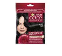 Garnier Color Shampoo Retouch Colorazione Permanente Nero - 100% copertura capelli bianchi - dura fino a 4 settimane