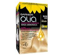 Garnier, Colorazione permanente Olia, Senza ammoniaca, Con oli di fiori di origine naturale, Platino (10.32)