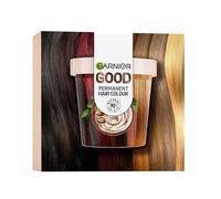 Garnier Colorazione permanente per capelli intensi e di lunga durata, fino a 8 settimane di colore brillante, senza ammoniaca, 6.0 mochaccino marrone, Good Refill