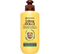 Garnier Crema Modellante 2 in 1 Ultra Dolce Puro Olio di Avocado, 200 ml | Definizione e Nutrimento, Per Capelli Secchi, Mossi e Ricci, Termoprotettore 230°, Con Olio di Avocado e Burro di Karité