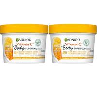 Garnier Cura nutriente del corpo per pelle secca e secca, burro per il corpo con mango e vitamina C, fino a 48 ore di idratazione, superfood corpo, 1 x 380 ml (Confezione da 2)