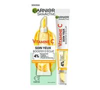 Garnier Cura Occhi Vitamina C Niacinamide Caffeina Anti Stanchezza 15ml | Riduce occhiaie e sintomi di affaticamento, vitamina C e polvere di banana, vegano e cruelty free