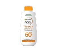 Garnier Delial Hydra Protect 24H Crema Solare Arricchita con Vitamina C, SPF 50, Previene macchie solari e idrata per 24 ore, consistenza leggera e rinfrescante, facile assorbimento, 175 ml