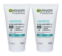 Garnier Detergente Pure Active, Azione 3in1, Detergente + scrub + masc