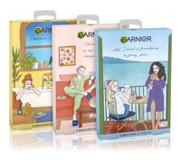 Garnier Face and Eyes Masks Set di maschere di tessuto 5 pz