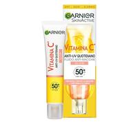 Garnier Fluido Anti-UV Quotidiano Anti-Macchie Glow, SPF 50+, Per Tutti i Tipi di Pelle, Arricchito con Vitamina C*, Protegge dai Raggi UV, Uniforma e Illumina, Daily UV Glow, 40 ml