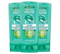 Garnier Fructis Aloe Hydra Bomb Balsamo Idratante Capelli Disidratati con Gel di Aloe Vera e Acido Ialuronico 72H Idratazione Formula Vegana Senza Siliconi - 3 flaconi da 200 ml