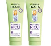 Garnier Fructis Balsamo Idratante, Per Capelli Ricci, Idratazione Intensa Senza Appesantire, Capelli Nutriti e Districati, Con 14% di Complesso di Acido Ialuronico, Metodo Ricci, 200 ml