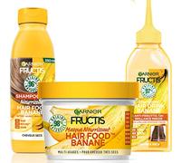 Garnier - Fructis Hair Food - Cura dei capelli di routine alla banana per capelli secchi e molto secchi - 97% di ingredienti di origine naturale