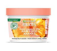 Garnier - Fructis Hair Food - Maschera 3 in 1 Lunghezze & Glow all'ananas - Formula vegana al 97% di origine naturale - per capelli lunghi e opachi - 350 ml