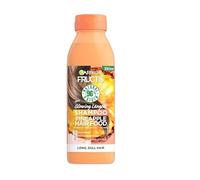 Garnier Fructis Hair Food Shampoo all'ananas, lunghezze luminose, formula vegana, riciclato e riciclabile, 98% naturale, per capelli lunghi e opachi, senza silicone, 350 ml