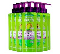 Garnier Fructis Hydra Ricci Air-Dry Cream Trattamento Nutriente Senza Risciacquo per Capelli da Mossi a Ricci Azione Anti-Crespo 96h con Olio di Pistacchio e Pectina della Frutta - 7 Flaconi da 400ml