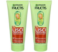 Garnier Fructis Keratin Sleek Shampoo 2x200 ml