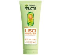 Garnier Fructis Balsamo, Per Capelli Lisci e Lucenti a Lungo, Effetto Anti-Crespo, Trattamento Lisciante alla Cheratina Vegetale e Olio di Argan, Lisci Cheratina, 200 ml