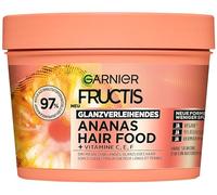 Garnier Fructis - Maschera per capelli ananas, per capelli lunghi e senza lucentezza, per una maggiore morbidezza e contro meno doppie punte, extra complesso lipidico, estratto di ananas biologico,