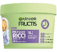Garnier Fructis Maschera Idratante, Per Capelli Ricci Definiti e Idratati, Arricchita con Acido Ialuronico e Burro di Karité, Metodo Ricci, 370 ml