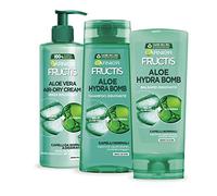 Garnier Fructis Routine Completa Fortificante Aloe Vera Hydra Bomb, Kit con Shampoo, Balsamo e Trattamento senza Risciacquo, Per Capelli Normali, Con Gel di Aloe Vera e Glicerina Vegetale
