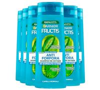 Garnier Fructis Shampoo Anti-Forfora Re-Oxygen per Capelli Normali Formula Vegana con Estratto di Tea Tree Senza Siliconi Previene ed Elimina la Forfora - 6 Flaconi da 250ml
