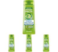 Garnier Fructis Shampoo Fortificante 2in1, Per Capelli Normali, Per Capelli Forti e Luminosi, Con Estratto di Pompelmo e Vitamina B6, Forti & Brillanti, 250 ml (Confezione da 4)
