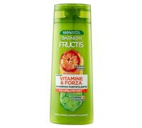 Garnier Fructis Shampoo Fortificante, Per Capelli Fragili, Anti-Rottura, Per Capelli Forti e Sani, Con Vitamina C e Biotina, Vitamine & Forza, 250 ml