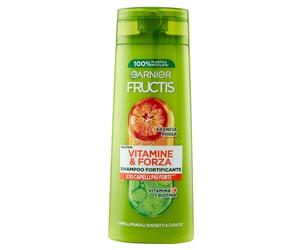 Garnier Fructis Shampoo Fortificante, Per Capelli Fragili, Anti-Rottura, Per Capelli Forti e Sani, Con Vitamina C e Biotina, Vitamine & Forza, 250 ml