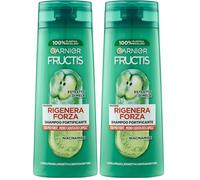 Garnier Fructis Shampoo Fortificante per Capelli Fragili Forza Rinforzante con Estratto di e