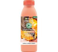 Garnier Fructis Shampoo Hair Food Ananas, Per Donare Luminosità a Capelli Lunghi e Spenti, Formula con 96% di Ingredienti di Origine Naturale, 350 ml
