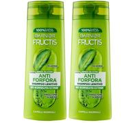 Garnier Fructis Shampoo Lenitivo, Per Capelli Normali, Azione Antiforfora, Con Tè Verde e Piroctone Olamina, 250 ml (Confezione da 2)