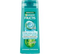 Garnier Fructis Shampoo Purificante, Per Capelli Cute Grassa e Punte Secche, Azione Seboregolatrice, Con Estratto di Acqua di Cocco e Acido Salicilico, Pure Non-Stop Cocconato Water, 250 ml