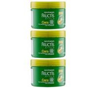 Garnier Fructis Style Shine Cera Disciplinante a Lunga Durata Fino 24H con Estratto di Bambù Tenuta 02 Forte Definisce e Dona Brillantezza - 3 barattoli da 70 ml