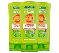 Garnier Fructis Vitamine e Forza Balsamo Fortificante per Capelli Fragili Soggetti a Caduta con Arancia Rossa Biotina Vitamina E - 3 Flaconi da 200ml