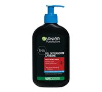 Garnier Gel Detergente, Per Pelli a Tendenza Acneica, Pulisce e Libera i Pori, Arricchito con Carbone Attivo, BHA (Acido Salicilico), Formula Vegana, Pure Active, 250ml