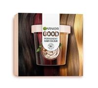 Garnier GOOD Colorazione Permanente, Kit Premium, Tinta Permanente, Per un Colore Intenso e Brillante, Fino a 8 Settimane, Senza Ammoniaca, Colore: 3.0 Castano Cioccolato Fondente